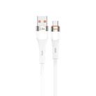 TOTU CB-2 Series USB to Micro USB Aluminum Alloy Skin Feel Data Cable, Length:1m(White) - 1