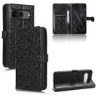 For Google Pixel 8 Honeycomb Dot Texture Leather Phone Case(Black) - 1