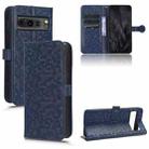 For Google Pixel 8 Pro Honeycomb Dot Texture Leather Phone Case(Blue) - 1