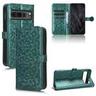 For Google Pixel 8 Pro Honeycomb Dot Texture Leather Phone Case(Green) - 1