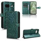 For Google Pixel 8a Honeycomb Dot Texture Leather Phone Case(Green) - 1