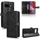 For Google Pixel 9a Honeycomb Dot Texture Leather Phone Case(Black) - 1