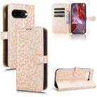 For Google Pixel 9a Honeycomb Dot Texture Leather Phone Case(Gold) - 1