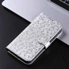 For Google Pixel 9a Honeycomb Dot Texture Leather Phone Case(Silver) - 2