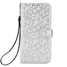 For Google Pixel 9a Honeycomb Dot Texture Leather Phone Case(Silver) - 3