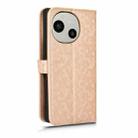 For Sharp Aquos R9 Honeycomb Dot Texture Leather Phone Case(Gold) - 3