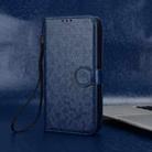 For Sharp Aquos R9 Honeycomb Dot Texture Leather Phone Case(Blue) - 2