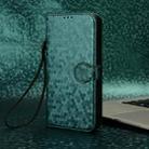 For Sharp Aquos R9 Honeycomb Dot Texture Leather Phone Case(Green) - 2