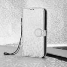 For Sharp Aquos R9 Honeycomb Dot Texture Leather Phone Case(Silver) - 2