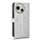 For Sharp Aquos R9 Honeycomb Dot Texture Leather Phone Case(Silver) - 3