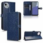 For Sharp Aquos Wish 4 Honeycomb Dot Texture Leather Phone Case(Blue) - 1