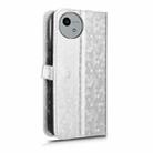 For Sharp Aquos Wish 4 Honeycomb Dot Texture Leather Phone Case(Silver) - 3