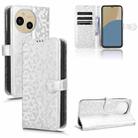 For Sharp Aquos Sense9 Honeycomb Dot Texture Leather Phone Case(Silver) - 1