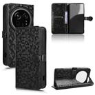 For Sharp Aquos R9 Pro SH-54E Honeycomb Dot Texture Leather Phone Case(Black) - 1