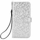 For Sharp Aquos R9 Pro SH-54E Honeycomb Dot Texture Leather Phone Case(Silver) - 3