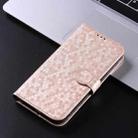 For Sharp Aquos R10 Honeycomb Dot Texture Leather Phone Case(Gold) - 2