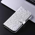 For Sharp Aquos R10 Honeycomb Dot Texture Leather Phone Case(Silver) - 2