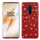 For OnePlus 8 Pro Glitter Powder Shockproof TPU Protective Case(Red) - 1