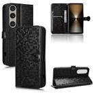 For Sony Xperia 1 VI Honeycomb Dot Texture Leather Phone Case(Black) - 1