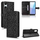 For Sony Xperia 10 VI Honeycomb Dot Texture Leather Phone Case(Black) - 1