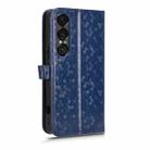 For Sony Xperia 1 VII Honeycomb Dot Texture Leather Phone Case(Blue) - 3