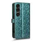 For Sony Xperia 1 VII Honeycomb Dot Texture Leather Phone Case(Green) - 3