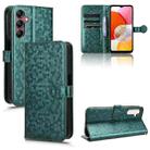 For Samsung Galaxy A15 Honeycomb Dot Texture Leather Phone Case(Green) - 1