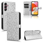 For Samsung Galaxy A15 Honeycomb Dot Texture Leather Phone Case(Silver) - 1