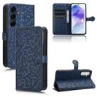 For Samsung Galaxy A35 5G Honeycomb Dot Texture Leather Phone Case(Blue) - 1