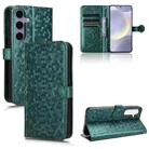 For Samsung Galaxy S24 5G Honeycomb Dot Texture Leather Phone Case(Green) - 1