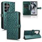 For Samsung Galaxy S24 Ultra 5G Honeycomb Dot Texture Leather Phone Case(Green) - 1