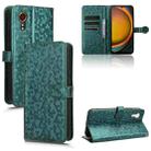 For Samsung Galaxy Xcover 7 Honeycomb Dot Texture Leather Phone Case(Green) - 1
