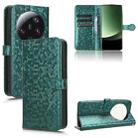 For Xiaomi 13 Ultra Honeycomb Dot Texture Leather Phone Case(Green) - 1