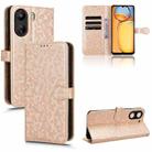 For Xiaomi Redmi 13C / Poco C65 Honeycomb Dot Texture Leather Phone Case(Gold) - 1