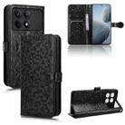 For Xiaomi Poco X6 Pro / Redmi K70E 5G Honeycomb Dot Texture Leather Phone Case(Black) - 1
