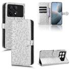 For Xiaomi Redmi K70 5G / K70 Pro 5G Honeycomb Dot Texture Leather Phone Case(Silver) - 1