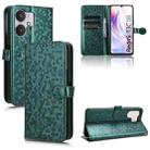 For Xiaomi Redmi 13C 5G / 4G Honeycomb Dot Texture Leather Phone Case(Green) - 1