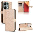 For Xiaomi Redmi Note 13 Pro 4G Global Honeycomb Dot Texture Leather Phone Case(Gold) - 1