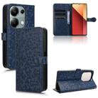 For Xiaomi Redmi Note 13 Pro 4G Global Honeycomb Dot Texture Leather Phone Case(Blue) - 1