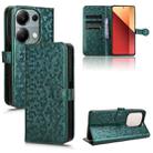 For Xiaomi Redmi Note 13 Pro 4G Global Honeycomb Dot Texture Leather Phone Case(Green) - 1