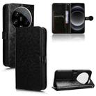 For Xiaomi 14 Ultra Honeycomb Dot Texture Leather Phone Case(Black) - 1