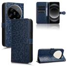 For Xiaomi 14 Ultra Honeycomb Dot Texture Leather Phone Case(Blue) - 1