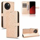 For Xiaomi Civi 4 Pro Honeycomb Dot Texture Leather Phone Case(Gold) - 1