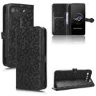 For Asus ROG Phone 7 Honeycomb Dot Texture Leather Phone Case(Black) - 1