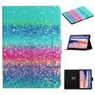 For Huawei MediaPad T5 Colored Drawing Pattern Horizontal Flip Leather Case with Holder & Card Slots(Colored Sand) - 1