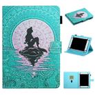 For 8 inch Universal Tablet PC Colored Drawing Pattern Horizontal Flip Leather Case with Holder & Card Slots(Mermaid) - 1