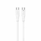 TOTU CB-4 Series USB-C / Type-C to USB-C / Type-C Fast Charge Data Cable, Length:1m(White) - 1