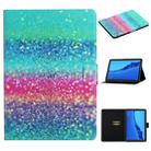 For Huawei MediaPad M5 Lite Colored Drawing Pattern Horizontal Flip Leather Case with Holder & Card Slots & Sleep / Wake-up Function(Colored Sand) - 1