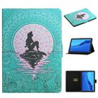 For Huawei MediaPad M5 Lite Colored Drawing Pattern Horizontal Flip Leather Case with Holder & Card Slots & Sleep / Wake-up Function(Mermaid) - 1