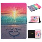 For iPad 5 Colored Drawing Pattern Horizontal Flip Leather Case with Holder & Card Slots & Sleep / Wake-up Function(Sunrise) - 1